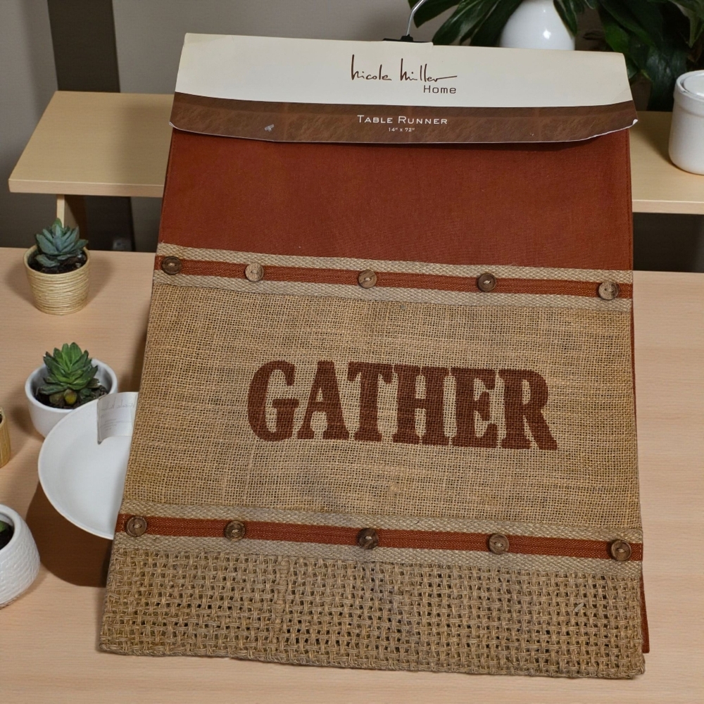 Nicole Miller Gather Table Runner 14× 72